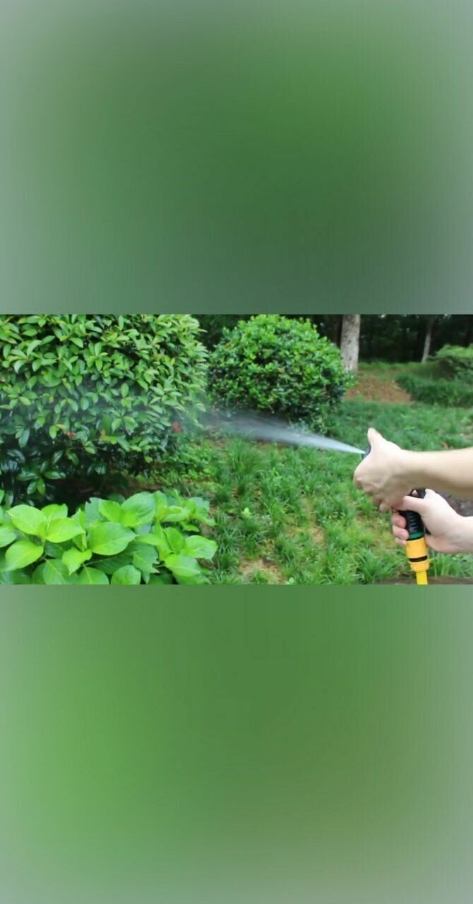 Пистолет-распылитель для полива, 8 режимов / Насадка-лейка на садовый шланг / Поливочный пистолет - фотография № 6