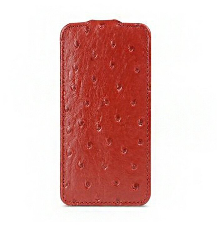 Чехол Melkco Leather Case Jacka Type для iPhone 5c Ostrich Print pattern Red (красный)