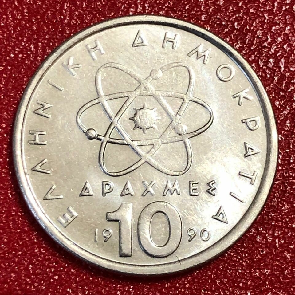 Монета Греция 10 Драхм 1990 год #1