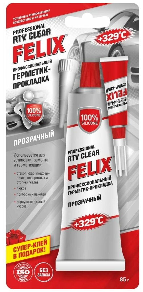 фото Герметик Прокладка Felix Прозрачный 85г 411040058 Felix арт. 411040058