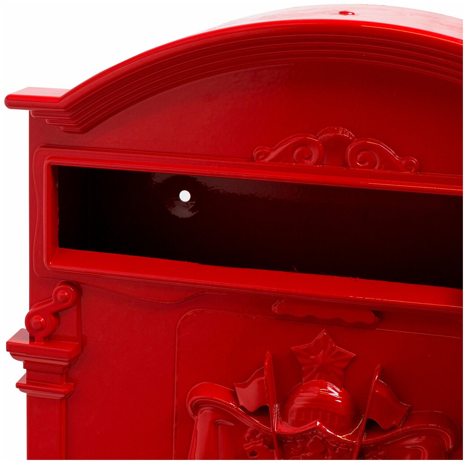 Почтовый ящик с замком уличный металлический для дома №4010 красный, Аллюр - фотография № 5