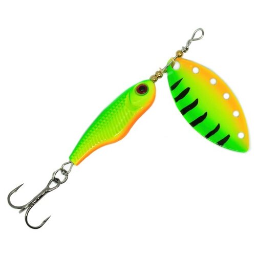 Блесна Mottomo вращающаяся Spin Blade 2+ 8 12 г Fire Tiger
