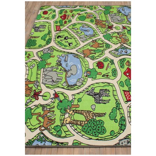 Ковер на пол 1,4 на 2 м в детскую, игровой Playmat Zoo goriz-G4