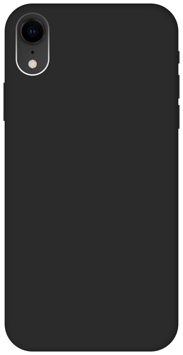 Силиконовый чехол на Apple iPhone XR / Эпл Айфон Икс Эр Soft Touch черный