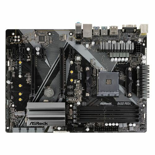 Материнская плата ASROCK B450 PRO4 R2.0, SocketAM4, AMD B450, ATX, Ret