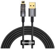 Кабель Baseus Explorer Series Auto Power-Off Fast Charging Data Cable USB to Lightning 2.4A 1m Black (CATS000401)