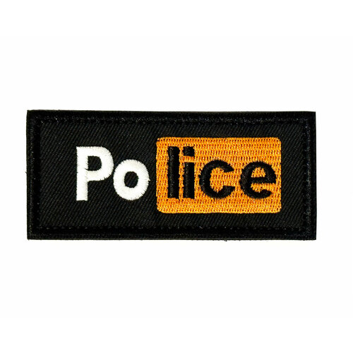 Шеврон POLICE на липучке / Нашивка для одежды Police / Нашивка для костюма полицейского