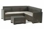 Комплект мебели B: rattan NEBRASKA CORNER Set (углов. диван, столик) Белый