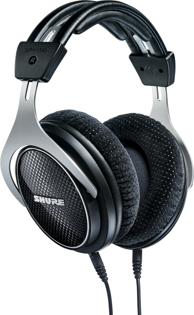 SHURE SRH1540-BK Закрытые наушники премиум класса 5-25000 Гц, 46 Ом, 99 дБ, согласованные драйверы, сменные амбушюры Alcantara, съемные кабели с разъе