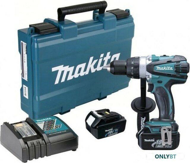 Дрель-шуруповерт MAKITA DDF458RFE 3Ач