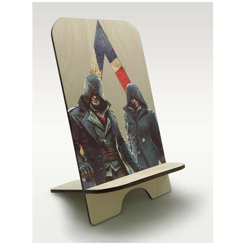 Подставка для телефона c рисунком УФ игры Assassin's Creed Синдикат (Syndicate, Абстерго) - 459