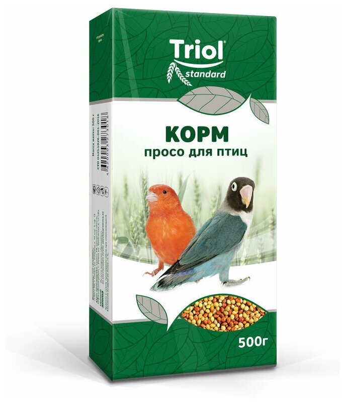 Корм для птиц просо Триол standart, 500г (2 шт)
