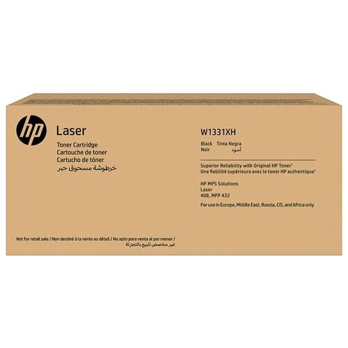 тонер картридж hp w1331xh для laser 408dn mfp 432fdn 15000стр черный HP Тонер-картридж оригинальный HP W1331XH 331X черный повышенной емкости, контрактный 15K