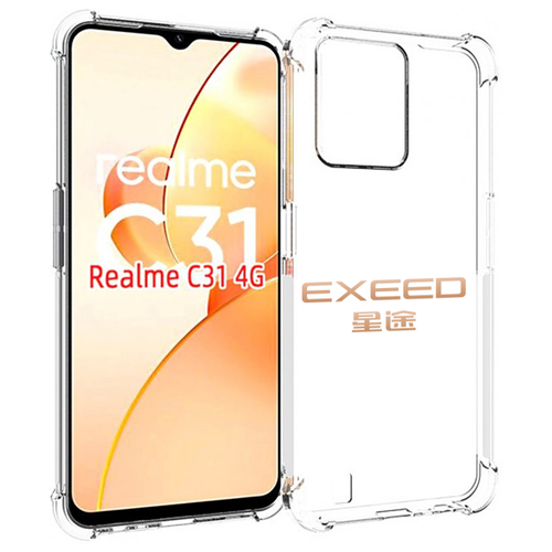 Чехол MyPads exeed эксид 2 для OPPO Realme C31 задняя-панель-накладка-бампер
