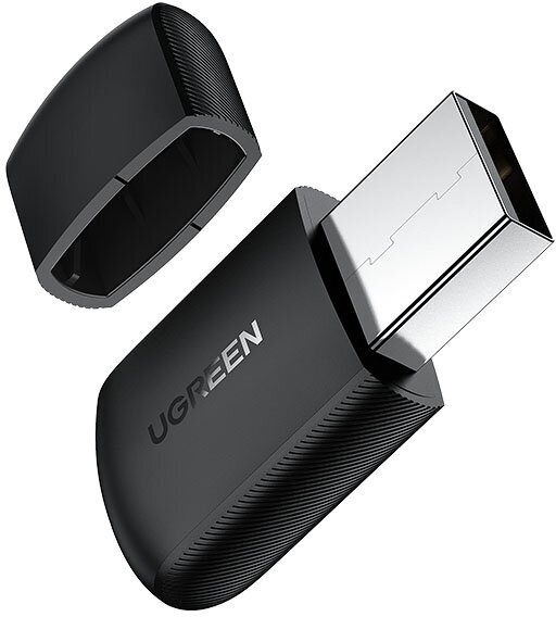 Адаптер двухдиапазонный UGREEN CM448 (20204) AC650 11ac Dual-Band Wireless USB Adapter. Цвет: черный