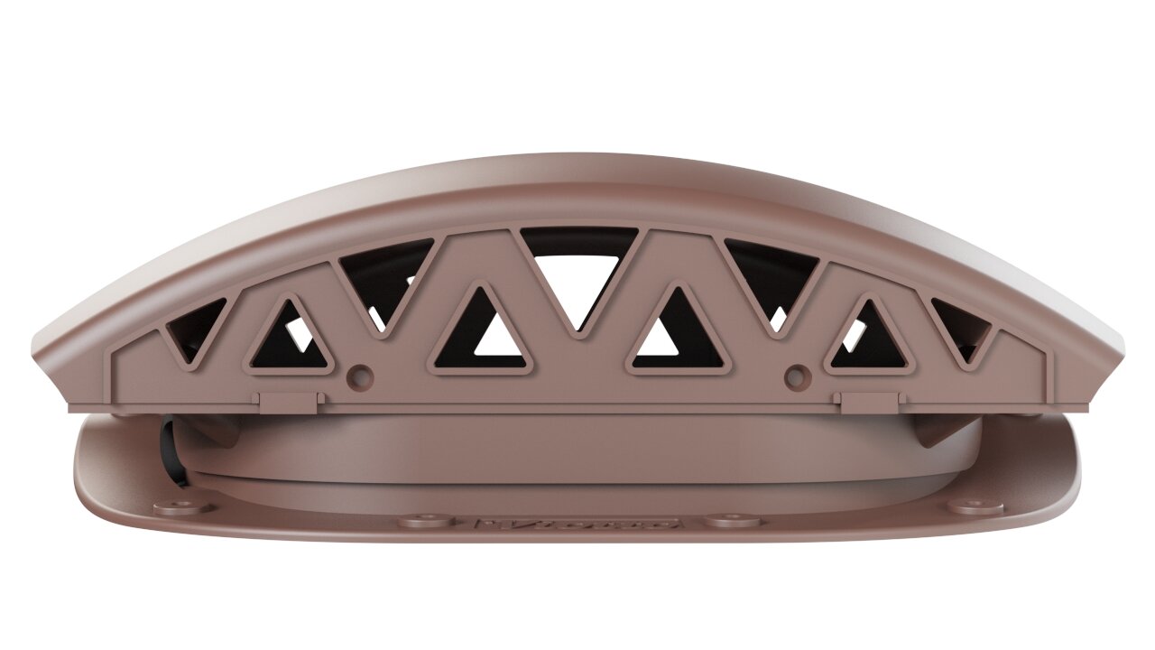 фото Вентилятор подкровельный Viotto, для металлочерепицы, чёрный (RAL 9005). Черепаха