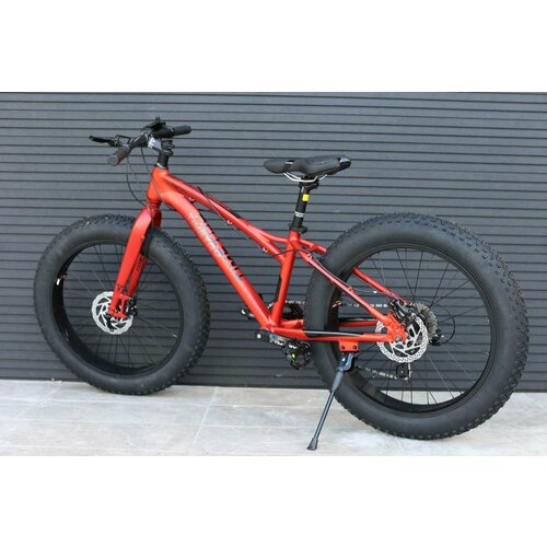 Фэтбайк Richiesto TT120 8 скоростей 24x40 Гидравлические тормоза Алюминиевая рама 15Вездеход Спортивный горный алый 2943500₽