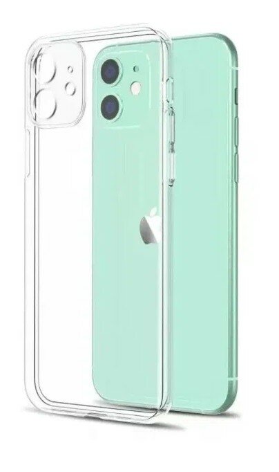 Ультратонкий силиконовый чехол для телефона Apple iPhone 11 / Эпл Айфон 11 с дополнительной защитой камеры (Прозрачный) — фото 17