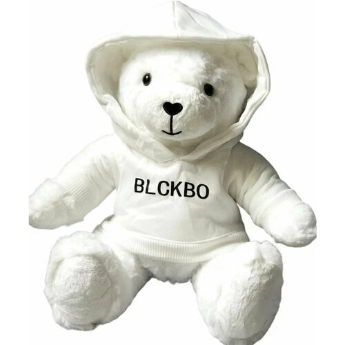 Мягкая игрушка белый плюшевый мишка BLCKBO Белый Медведь Блэкбо, blckbo медведь в худи 40 см