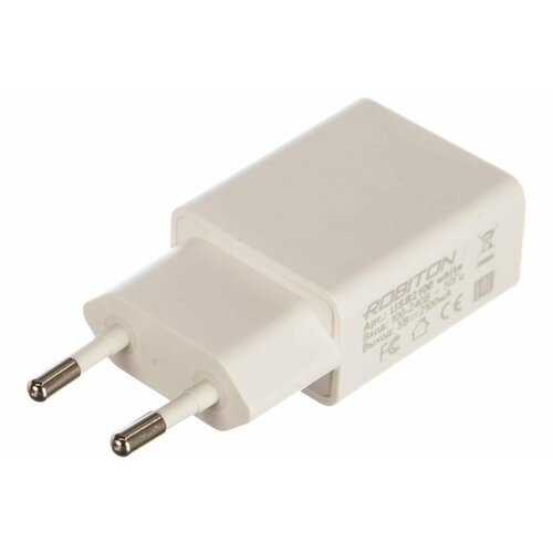 ROBITON USB2100 White 1 Блок питания блок питания автомобильный для телефонов и планшетов usb2100 auto 2100ма robiton