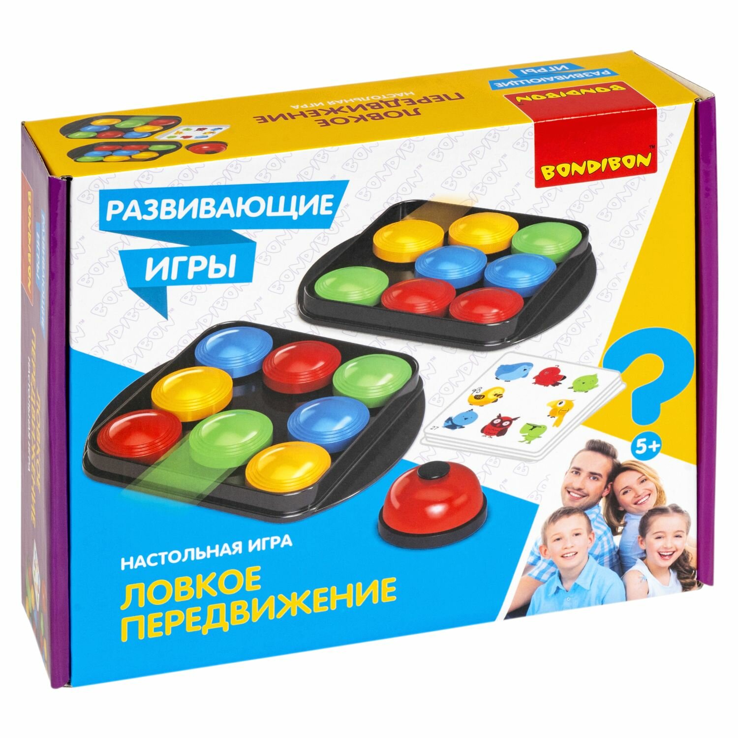 Настольная развивающая игра ловкое передвижение / Обучающие игры Bondibon — фото 1