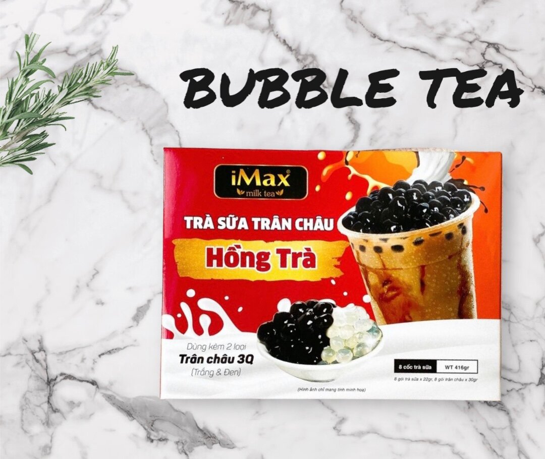 Вьетнамский чай с шариками тапиока iMax Bubble Tea со вкусом Оригинальный, 8 чашек, 416г