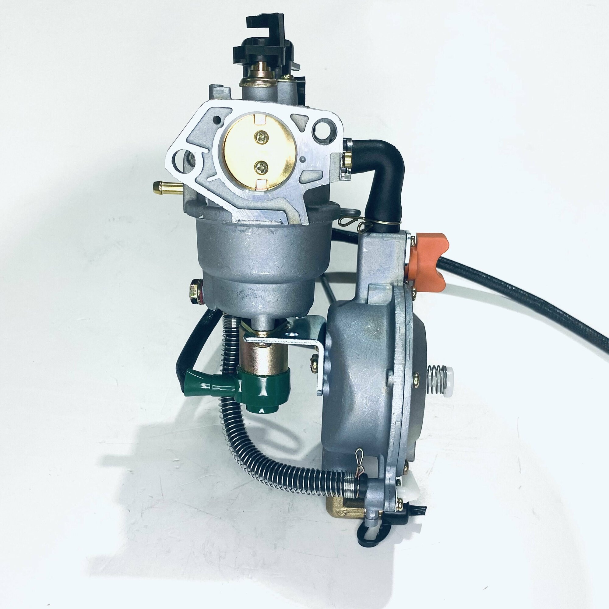 Карбюратор двухтопливный (газ-бензин) для генератора 5.0-6.5 кВт 188F/190F с электроклапаном - фотография № 2