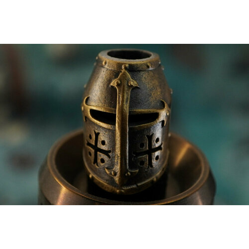 Бусина для темляка Rhyton Jewelry Тевтонский шлем, бронза