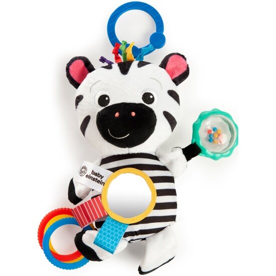 Подвеска Baby Einstein Зебра 12793BE, универсальное крепление, для коляски, кроватки, автокресла