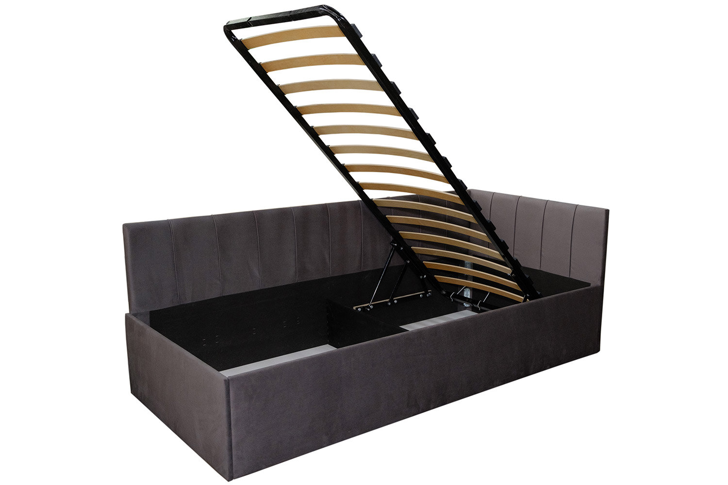 Кровать c подъёмным механизмом Hoff Мика, 90х200 см, цвет серый