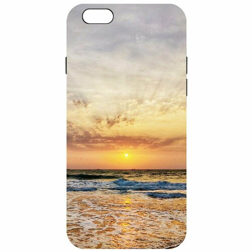 Чехол-накладка Krutoff Soft Case Индия, Пляжи Гоа для iPhone 6 Plus/6s Plus черный чехол накладка krutoff soft case индия пляжи гоа для iphone 15 plus черный