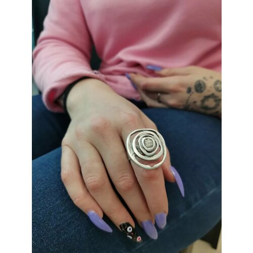 Кольцо, серебристый