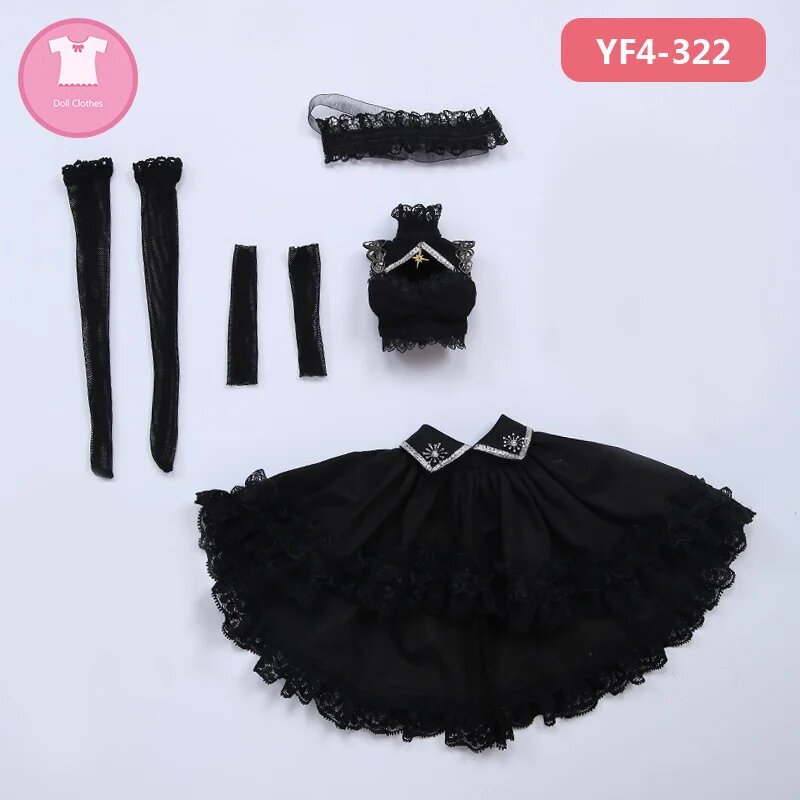 Черный костюм для куклы BJD 1/4 YF4-322