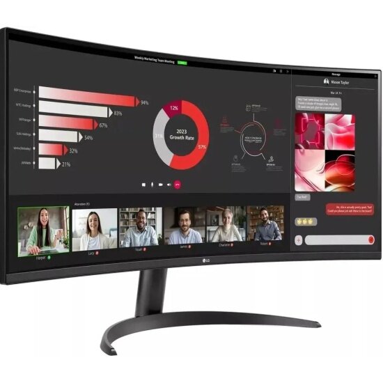Монитор LG UltraWide 34WR50QK-B, 3440x1440, 100 Гц, IPS — фото 1