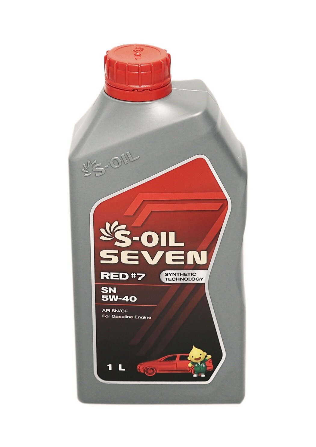 Моторное масло полусинтетическое S-OIL SEVEN RED #7 SN 5W-30, 1 литр канистра