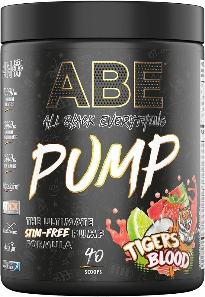 Предтренировочный комплекс памп Applied Nutrition ABE PUMP Tigers Blood 500 гр без стимуляторов