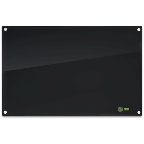 Доска стеклянная Cactus CS-GBD-120x150-BK-TM Сквозное крепление стеклянная черный 120x150см стекло крепления 15037₽