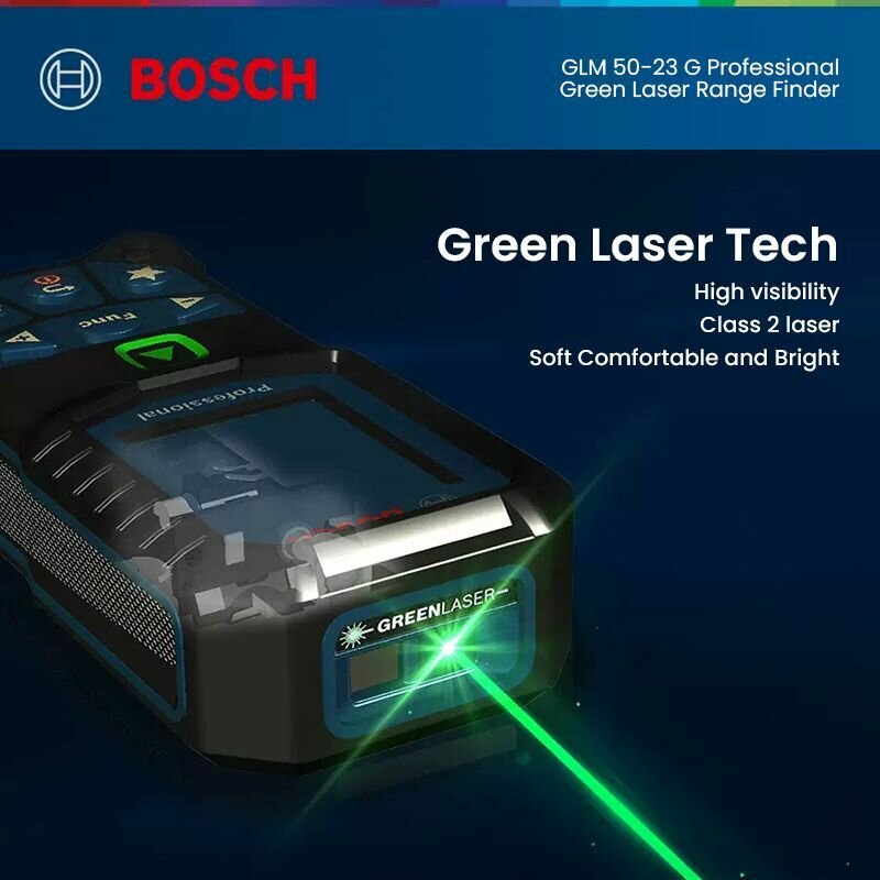 Bosch GLM 50-23G Зеленый лазерный дальномер, Range+ угловые измерители — фото 1