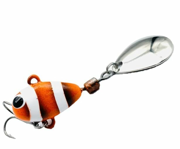 Блесна Тейл-Спиннер для рыбалки Uf-Studio Hurricane 42g #Nemo — фото 1