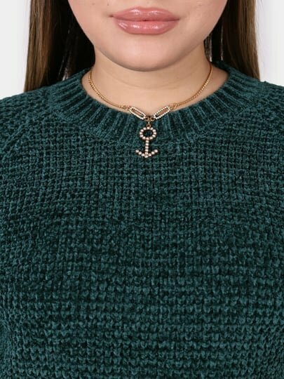 Свитер размер One Size, , темно-зеленый — фото 1