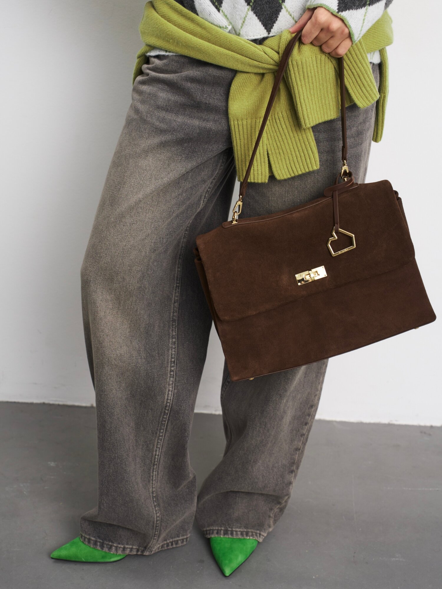 Сумка тоут LeVertige CRETE, фактура гладкая, коричневый — фото 1