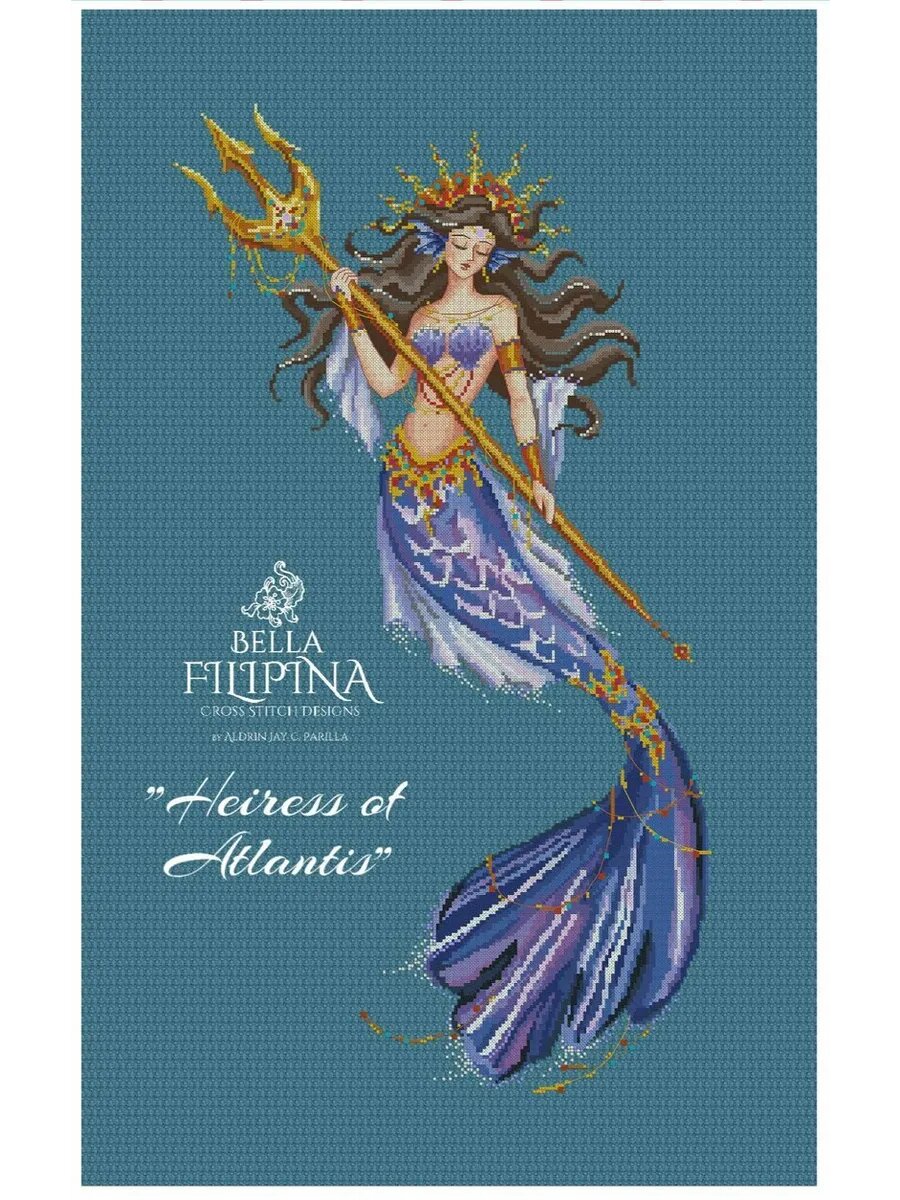 Набор для вышивания по мотивам BELLA FILIPINA, 42 на 65 см