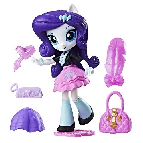 Мини-кукла с аксессуарами My Little Pony Equestria Girls Девочки из Эквестрии Рарити, 12 см, B9473