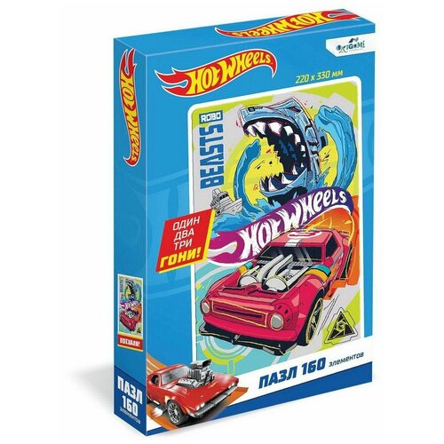 Пазл Hot wheels «На вираже», 160 элементов origami пазл hot wheels только вперёд 160 элементов