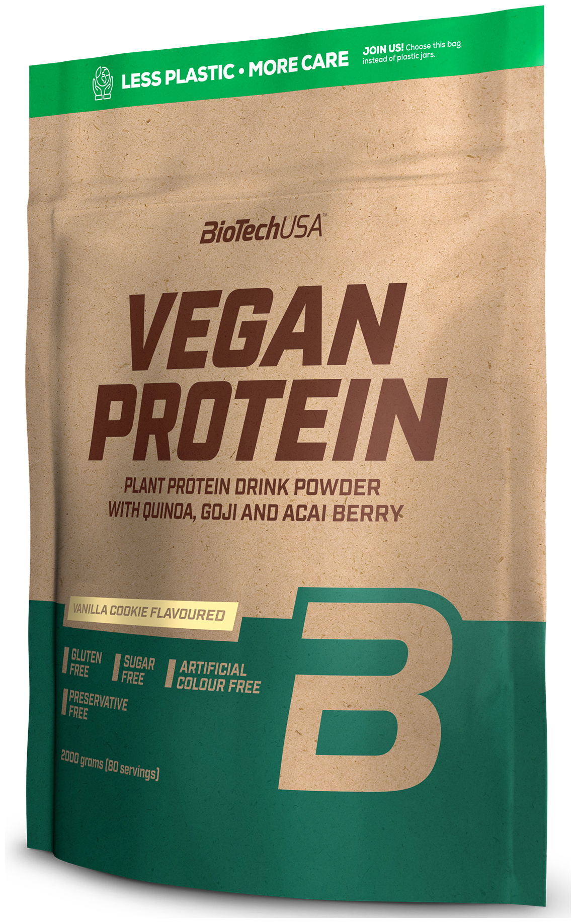 BioTechUSA Vegan Protein 2000 гр., ванильное печенье
