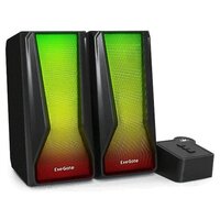 EXEGATE Колонки Accord 230 EX289687RUS питание USB, Bluetooth, 2х3Вт 6Вт RMS , 60-20000Гц, цвет черный, RGB подсветка, Color Box