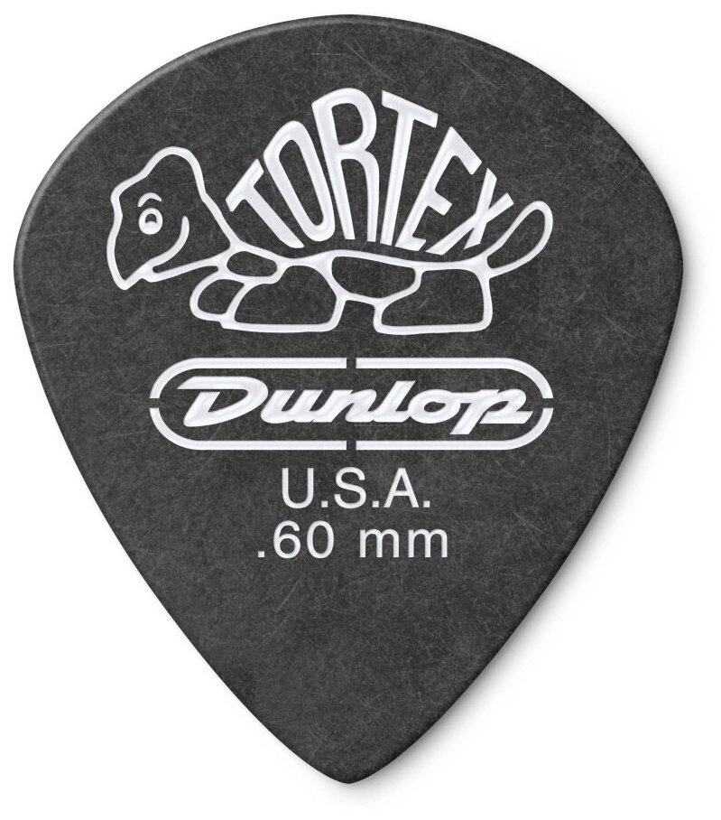 482P.60 Tortex Pitch Black Jazz III Медиаторы 12шт, толщина 0,60мм, Dunlop