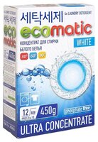 Стиральный порошок ECOMATIC White 0.45 кг картонная пачка