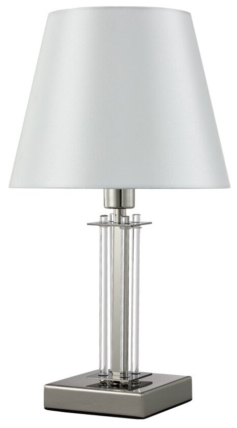 Настольная лампа Crystallux NICOLAS NICOLAS LG1 NICKEL/WHITE