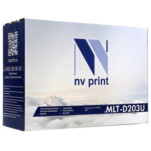 Картридж NV Print MLT-D203U для Samsung, 15000 стр, черный картридж nv print mlt d203u для samsung proxpress m4020nd m4070fr 15000k черный